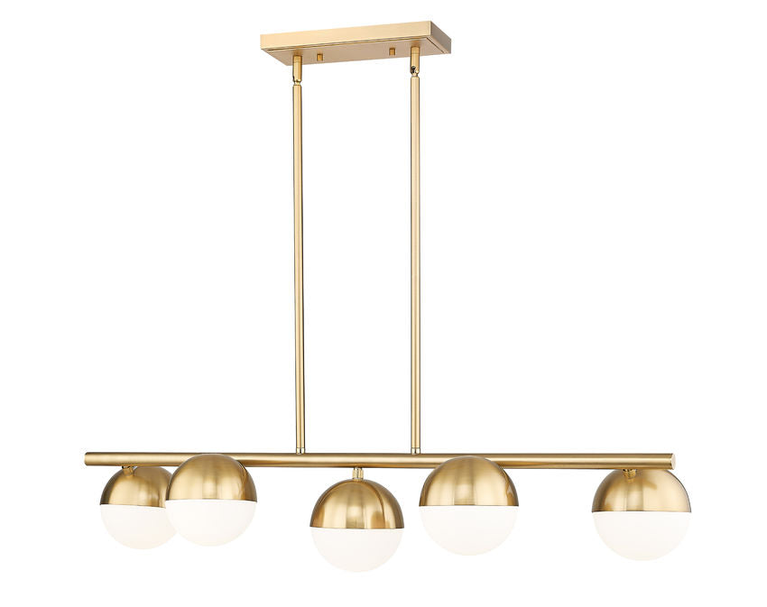 Realm Sphere 5 Light Linear Chandelier 5 x 60W - Medium