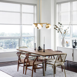 Realm Sphere 5 Light Linear Chandelier