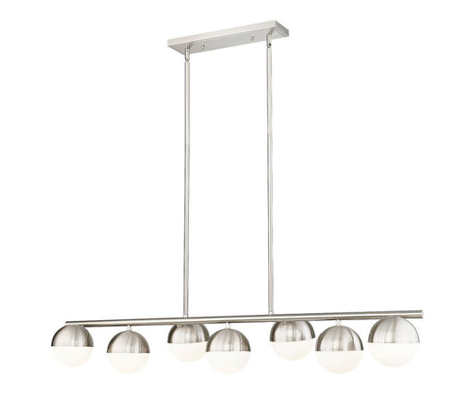 Realm Sphere 7 Light Linear Chandelier 7 x 60W - Medium