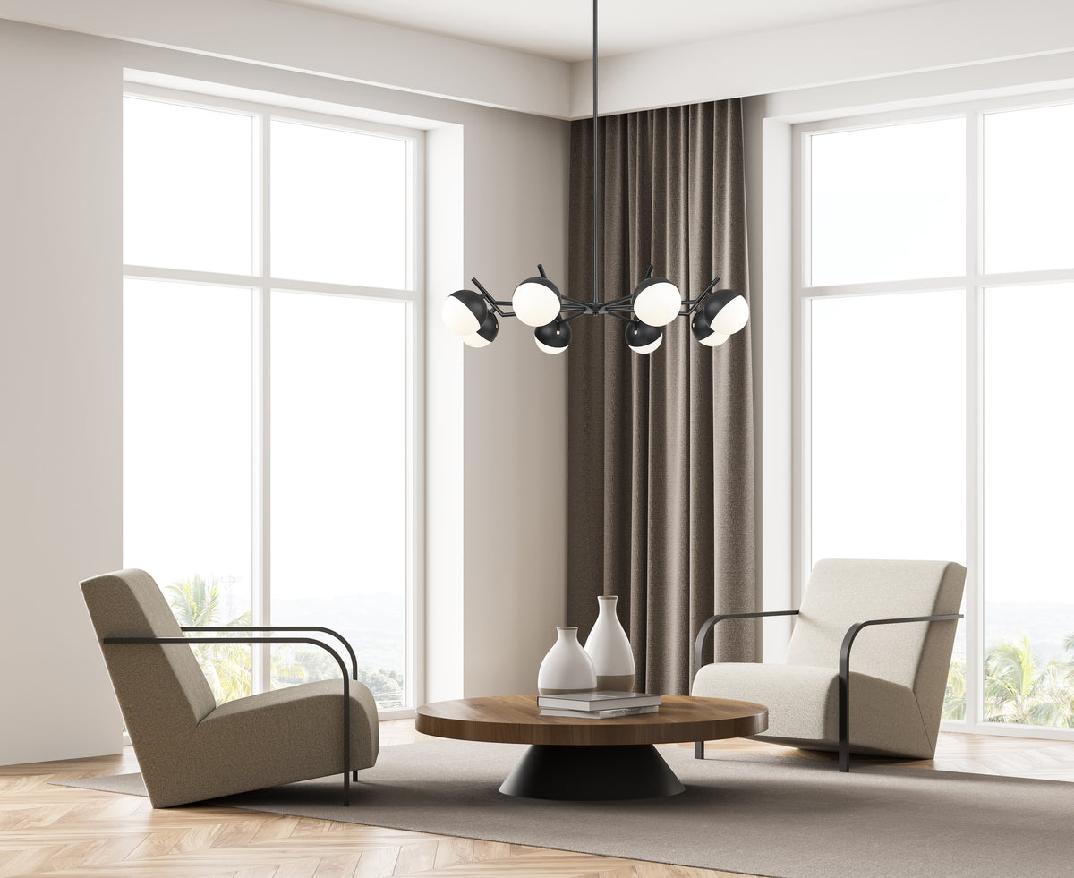 Realm Sphere 8 Light Chandelier