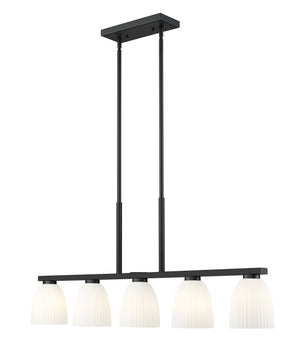 Naya 5 Light Linear Chandelier 5 x 100W - Medium