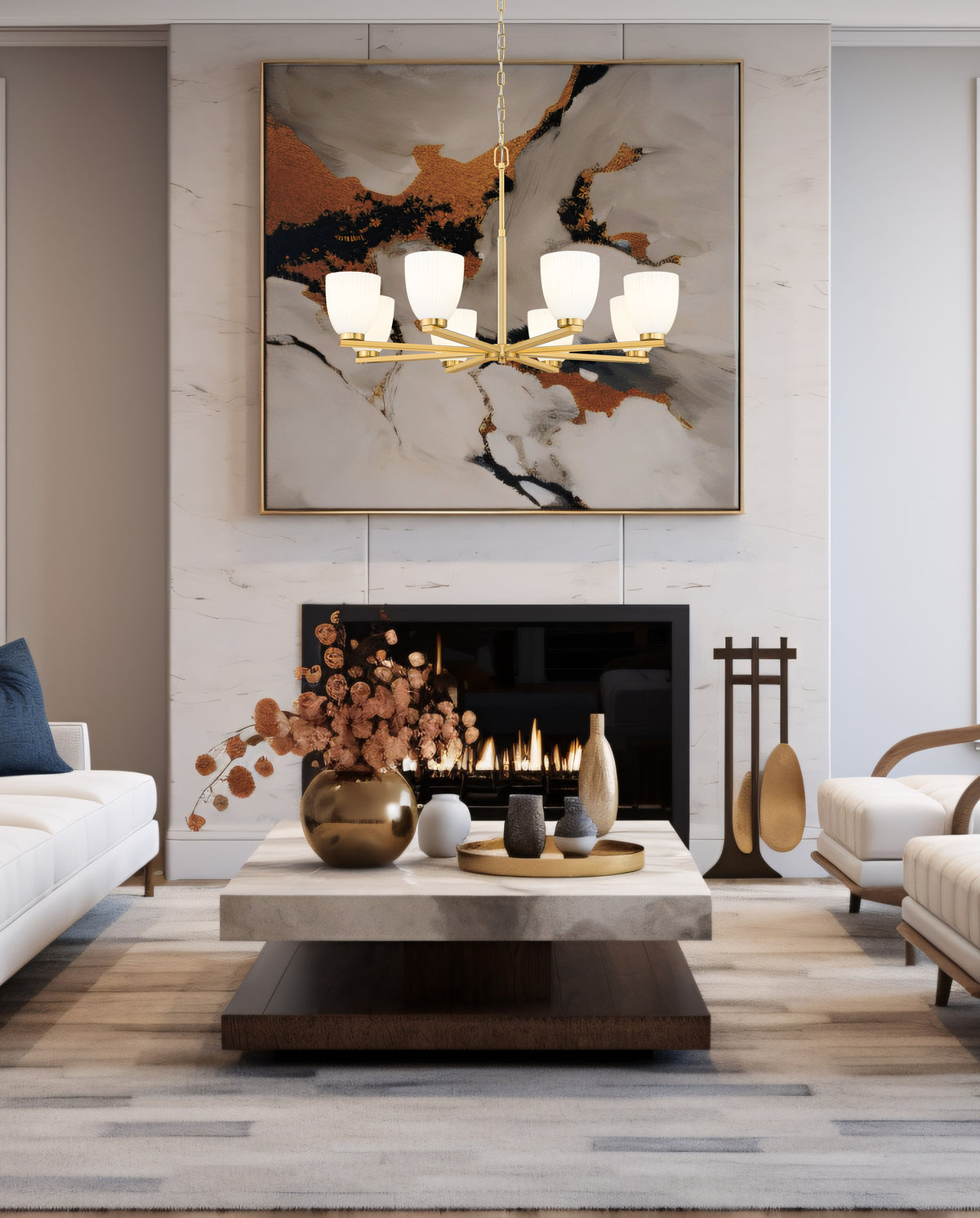 Naya 8 Light Chandelier