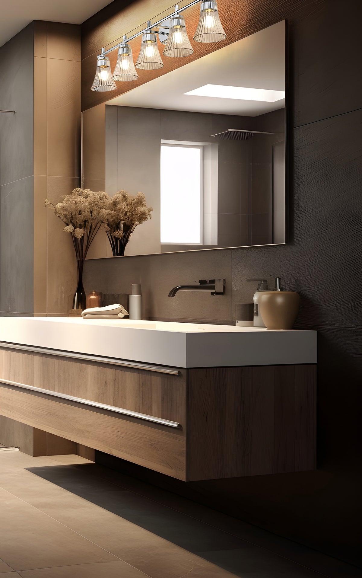 Belle 5 Light Vanity