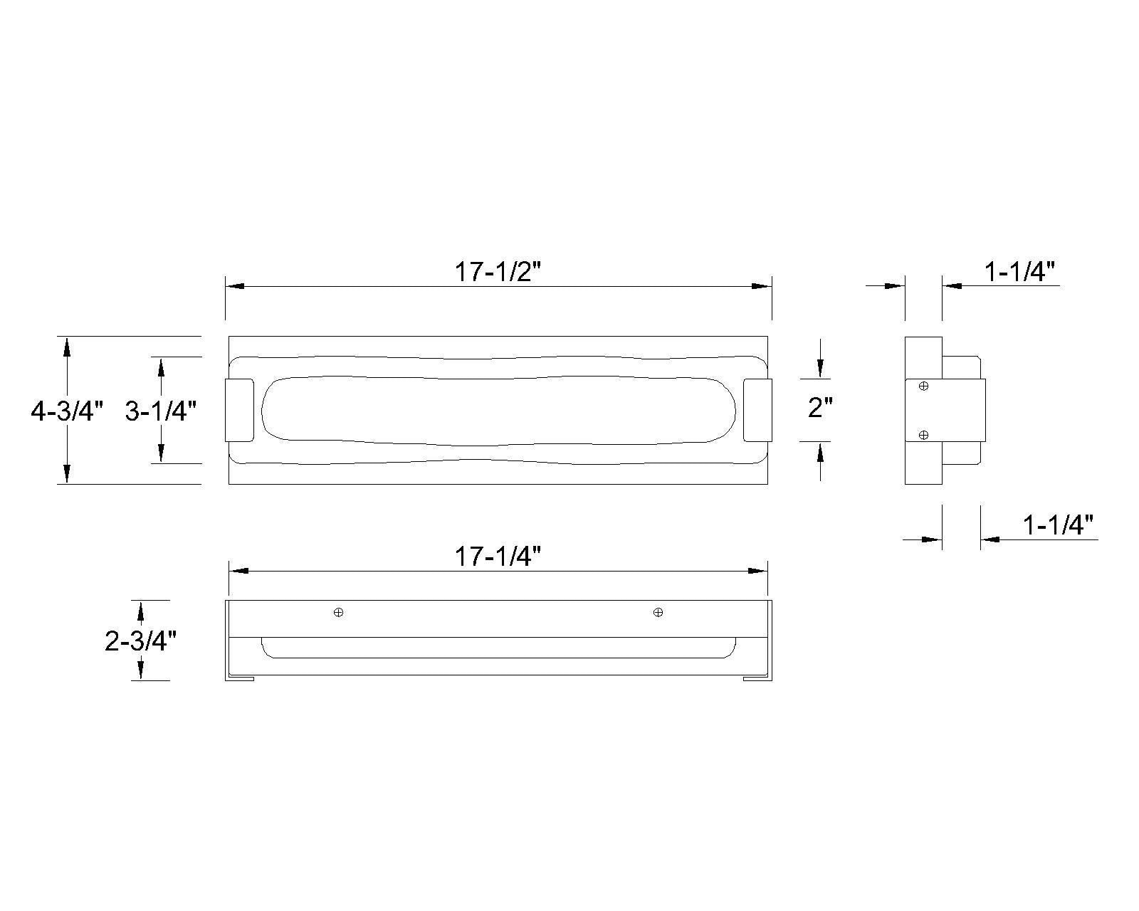 Hiltic 18" Integrated LED Outdoor Wall Sconce