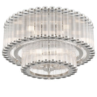 Glasbury 2-Tiers 9-Light 24" Flush Mount