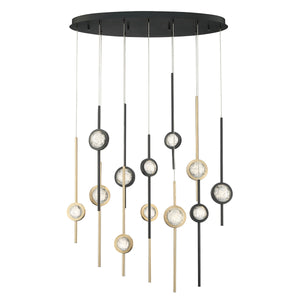 Barletta 12-Light 38" Integrated LED Multi Drop Chandelier