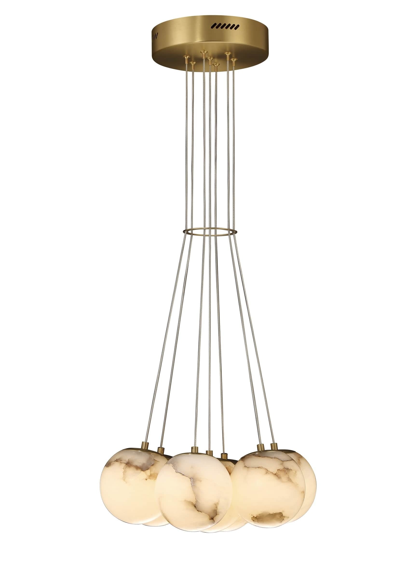 Kepler 7-Light 18" Integrated LED Multi Drop Chandelier