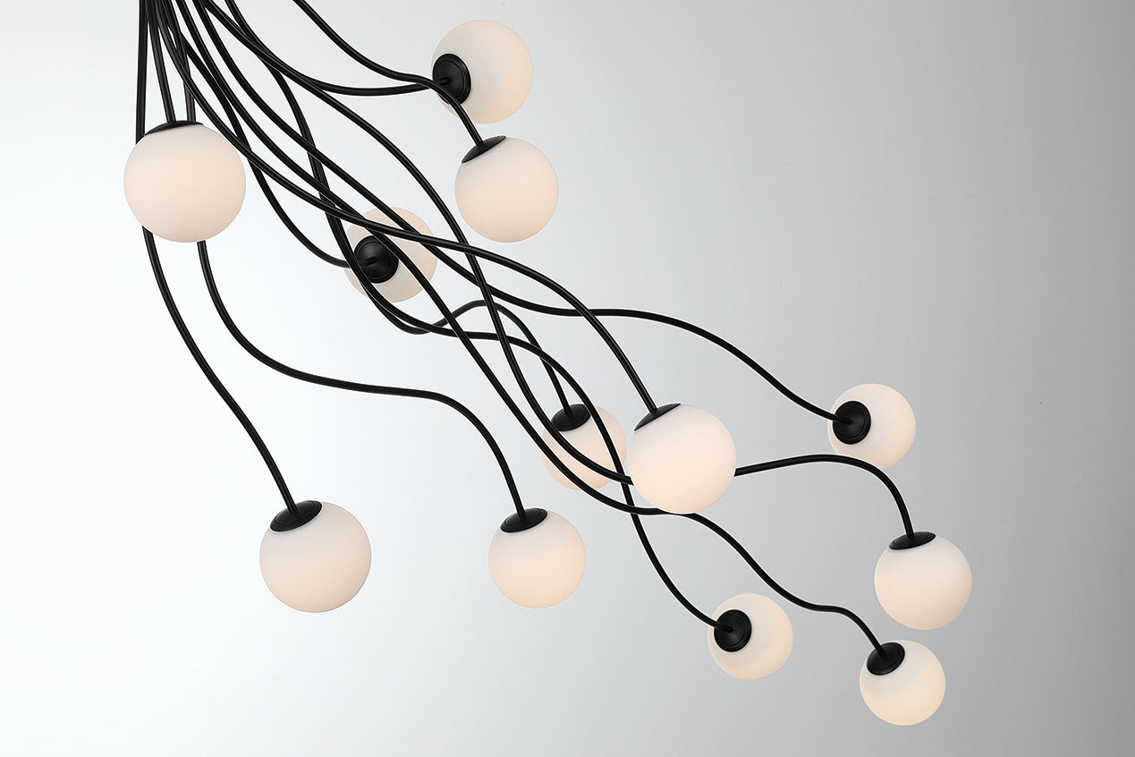 Athena 12-Light 59" Integrated LED Semi-Flush Mount
