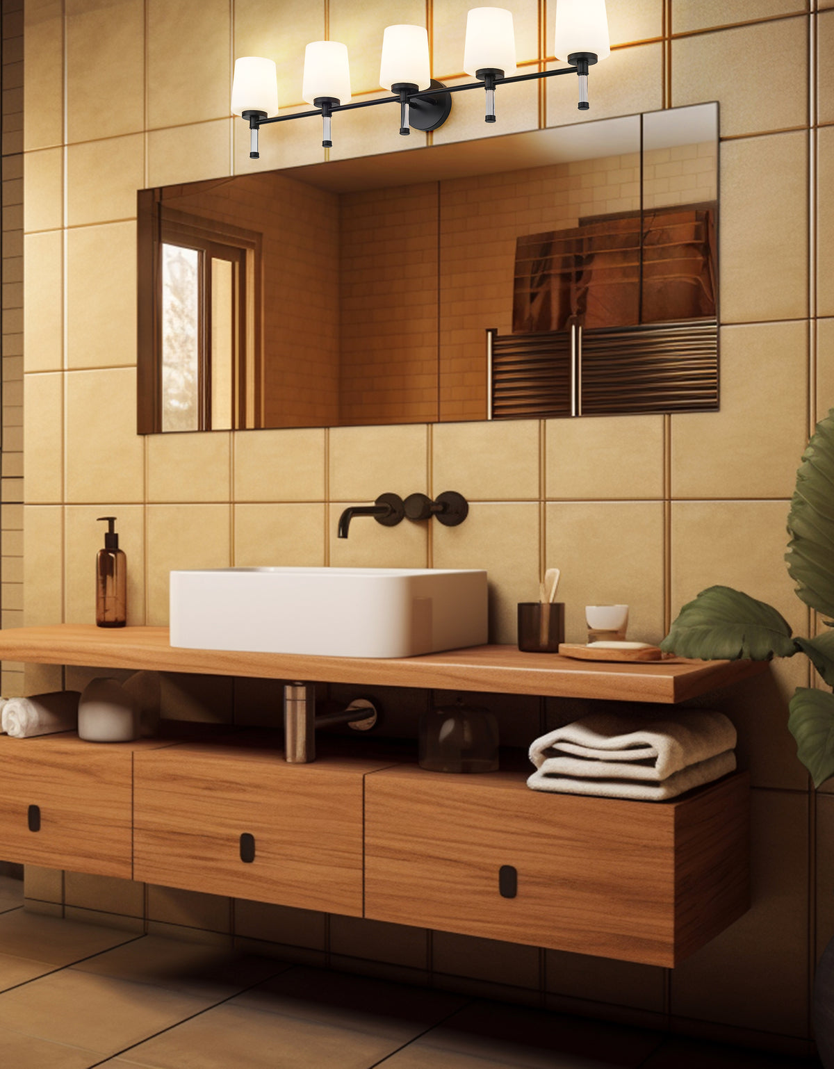 Henri 5 Light Vanity 5 x 100W - Medium