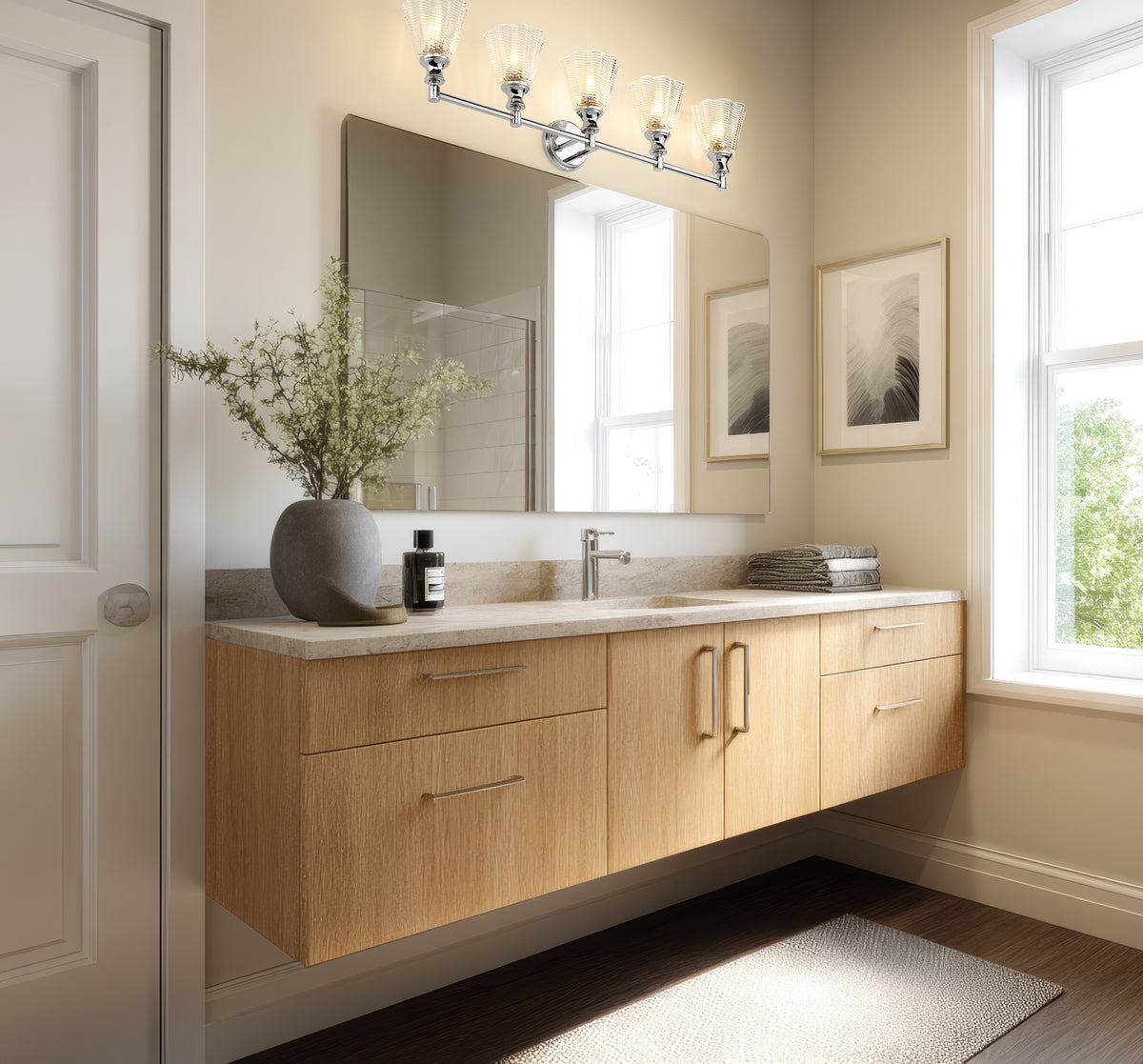 Auden 5 Light Vanity 5 x 100W - Medium