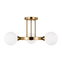 Clybourn Three Light Semi-Flush Mount