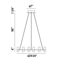 Netto 25" Integrated LED Pendant