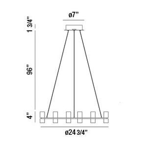 Netto 25" Integrated LED Pendant