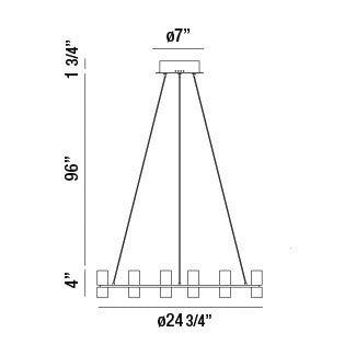 Netto 25" Integrated LED Pendant