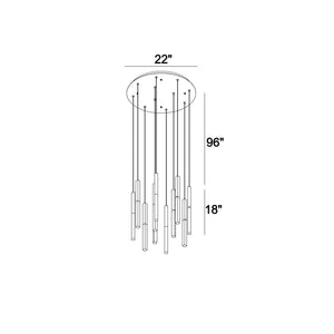 Benicio 11-Light 22" Integrated LED Chandelier