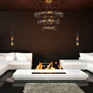 Banderia 3-Tiers 3-Light 44" Integrated LED Grand Chandelier