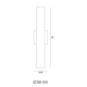 Annette 23" Integrated LED Outdoor Wall Sconce
