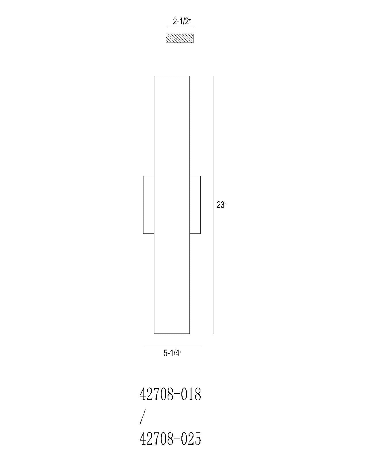 Annette 23" Integrated LED Outdoor Wall Sconce