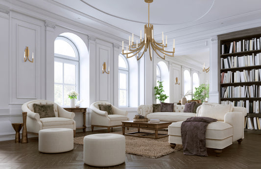 Olette 2-Tiers 20-Light 42" Integrated LED Grand Chandelier