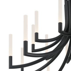 Olette 2-Tiers 20-Light 42" Integrated LED Grand Chandelier