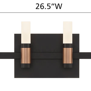 Albany 6-Light 27" Integrated LED Vanity