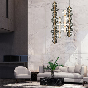 Atomo 4-Light 50" Integrated LED Multi Drop Chandelier