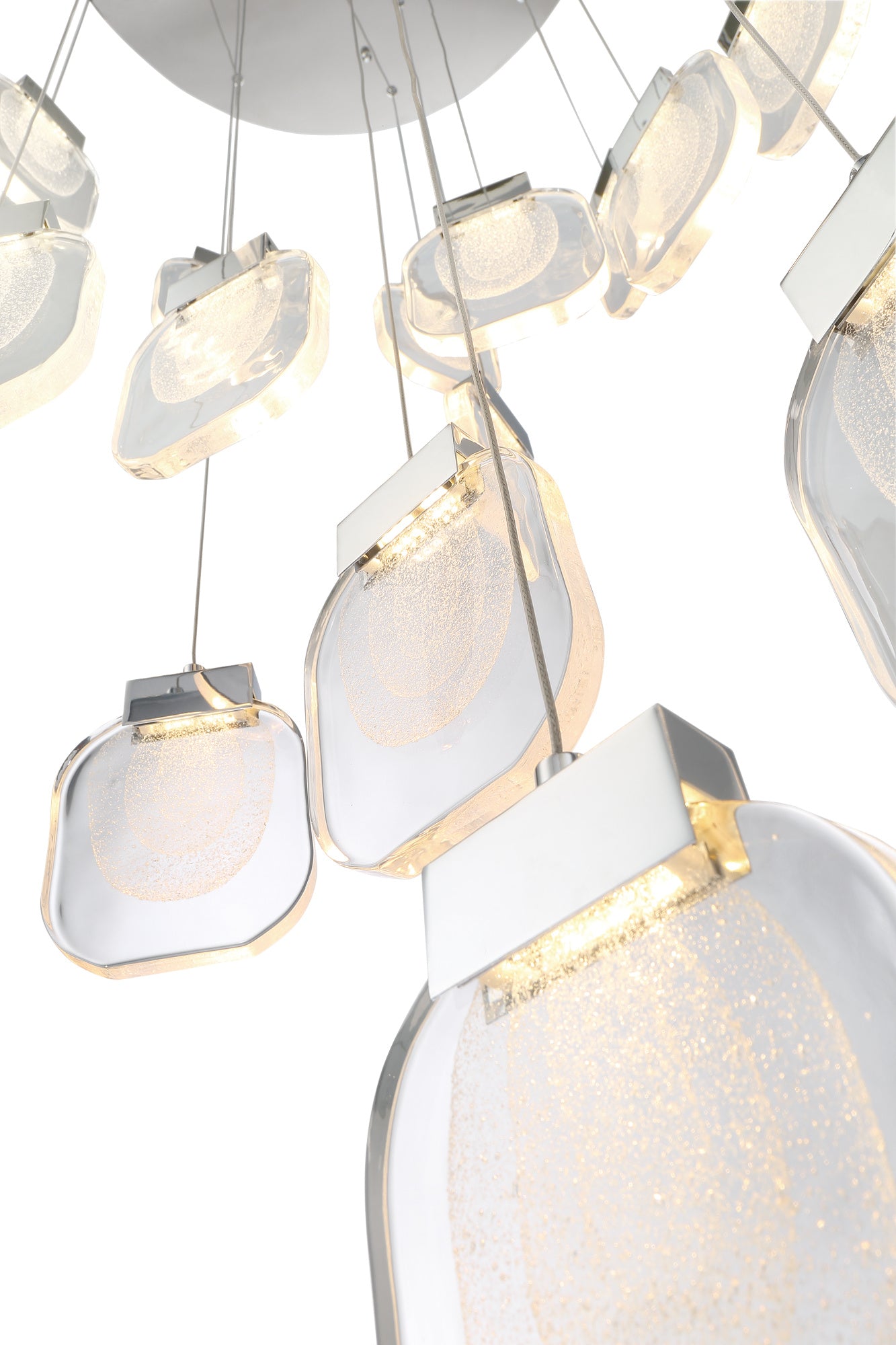 Paget 9-Light 20" Integrated LED Multi Drop Chandelier
