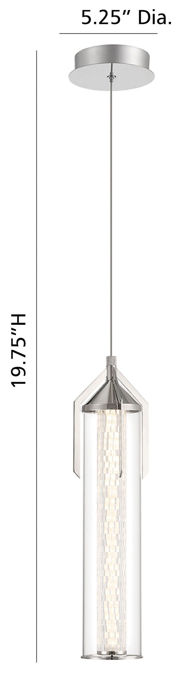 Espada 20" Integrated LED Pendant