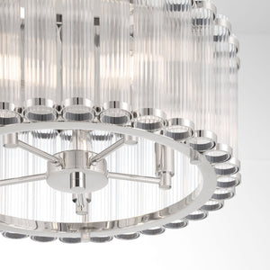 Glasbury 5-Light 18" Flush Mount