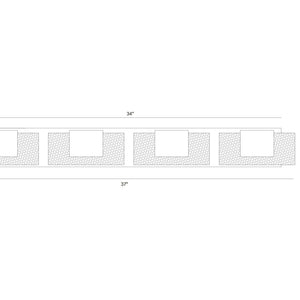 Kasha 4-Light 37" Integrated LED Vanity