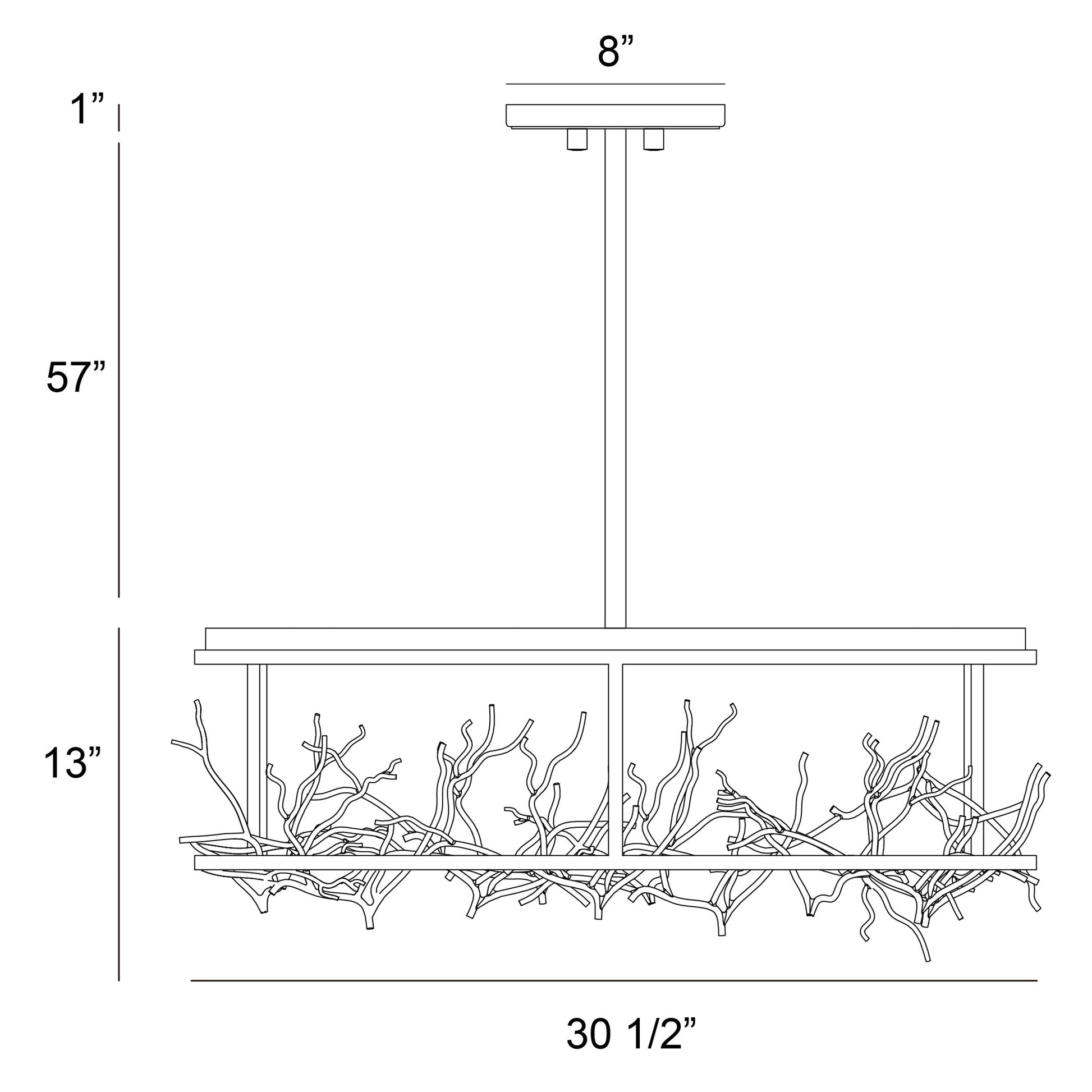 Aerie 31" Integrated LED Chandelier