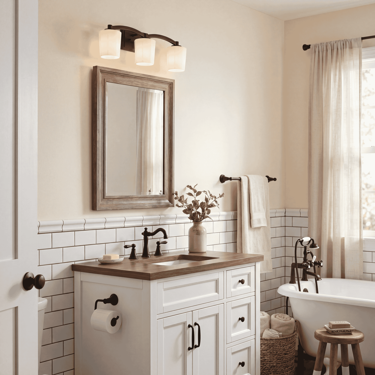 Whitney 3-Light Bathroom Vanity Light