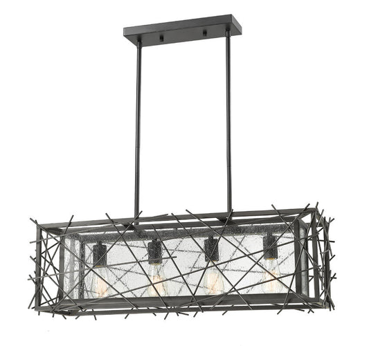 Stanwood 4 Light Linear Chandelier 4 x 100W - Medium