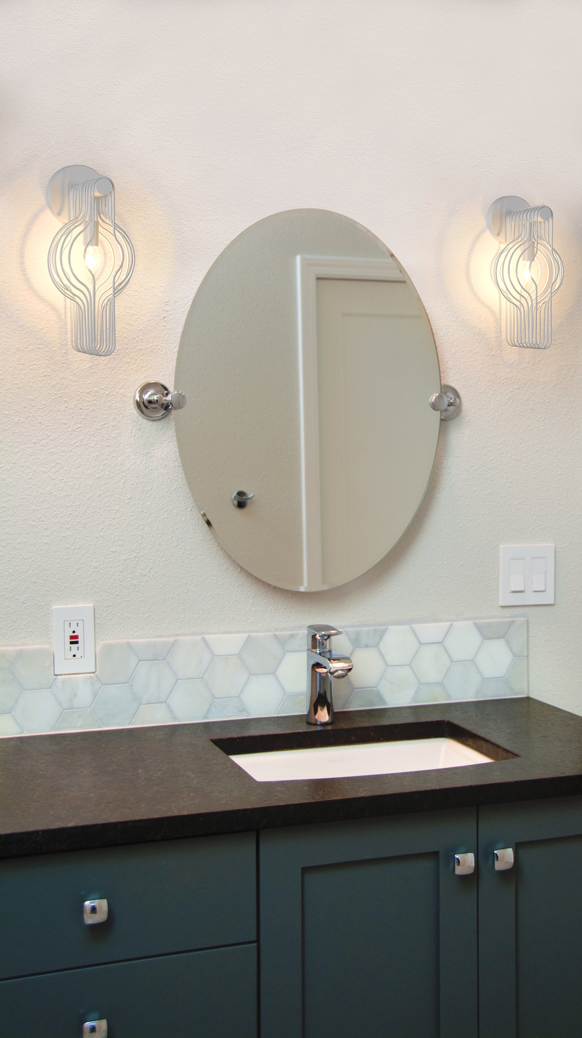 Contour 1 Light Wall Sconce 1 x 60W - Candelabra