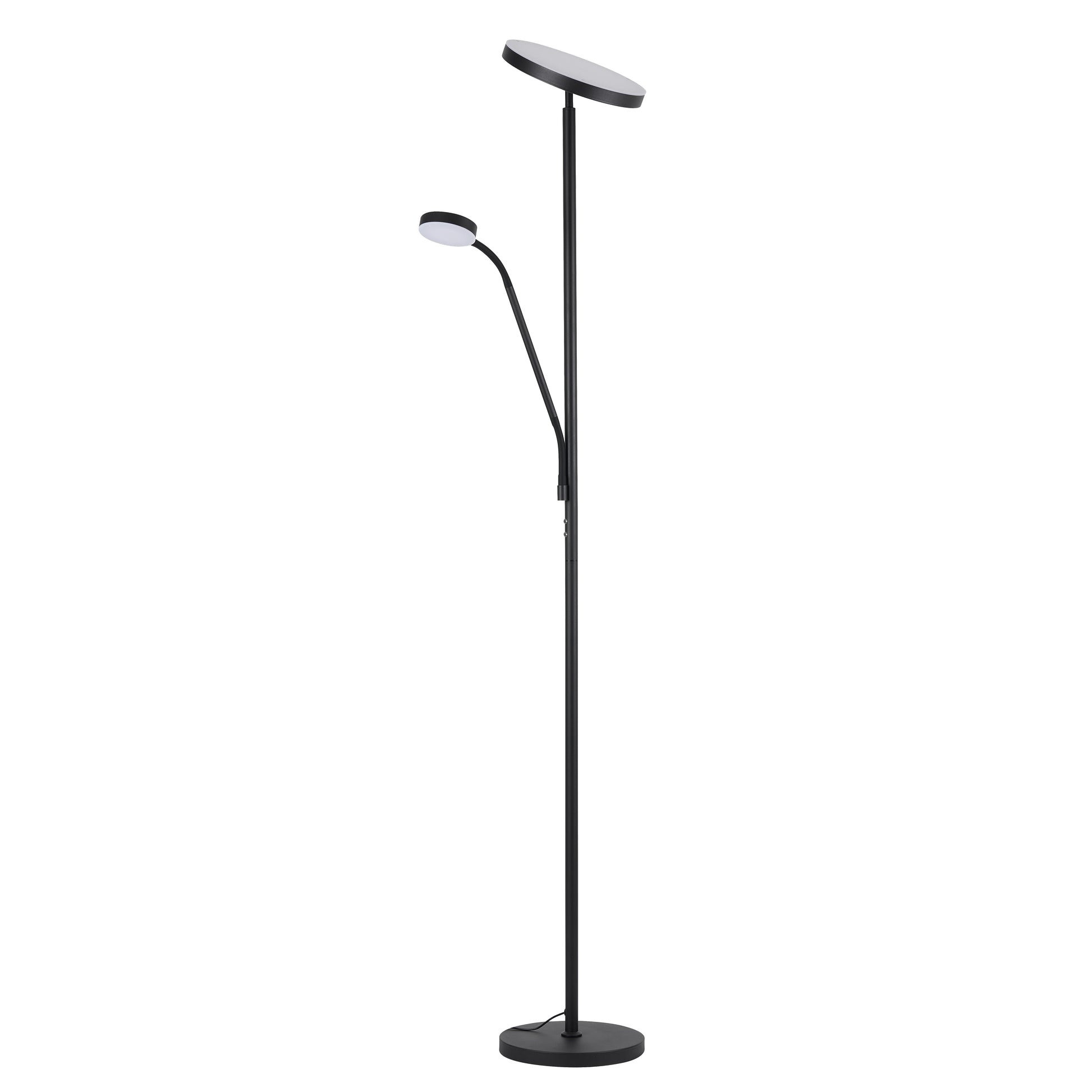 Modern 73-in Torchiere w/ reading arm