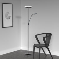 Modern 73-in Torchiere w/ reading arm
