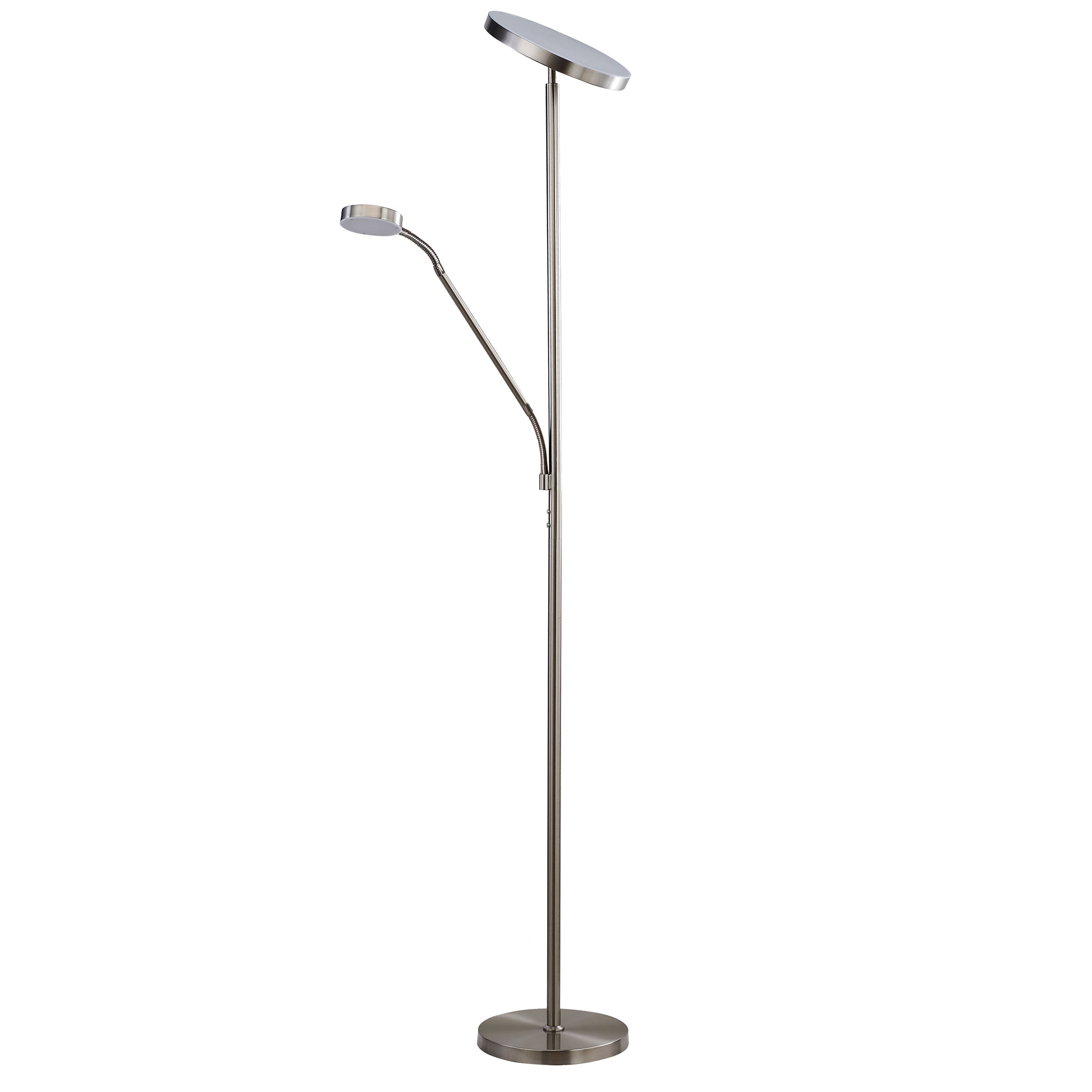 Modern 73-in Torchiere w/ reading arm