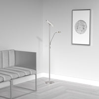 Modern 73-in Torchiere w/ reading arm