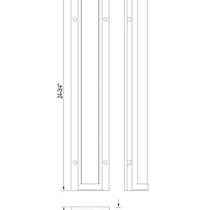 Hy50 25" Integrated LED Outdoor Wall Sconce