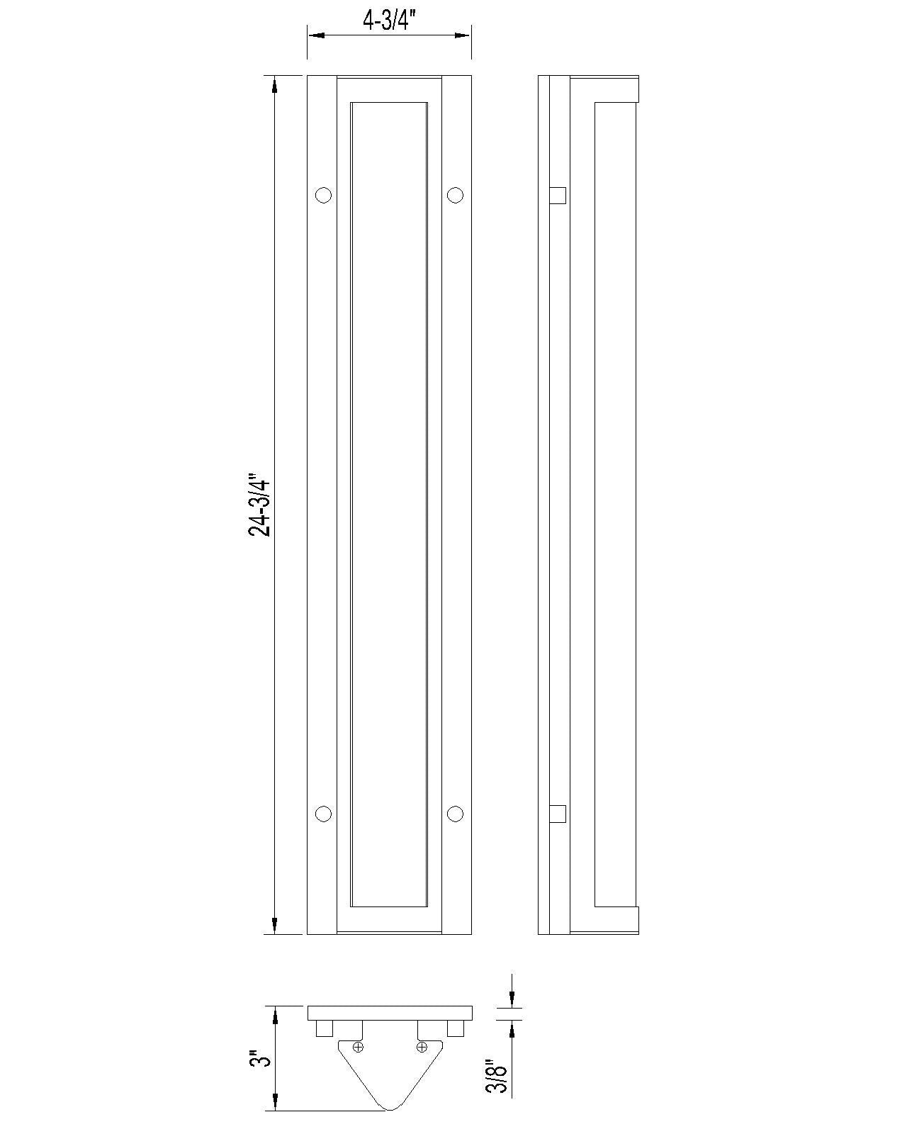 Hy50 25" Integrated LED Outdoor Wall Sconce
