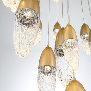 Ecrou 12-Light 30" Multi Drop Chandelier