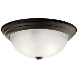 Flush Mount 3Lt 6" H x 15.25" DIA