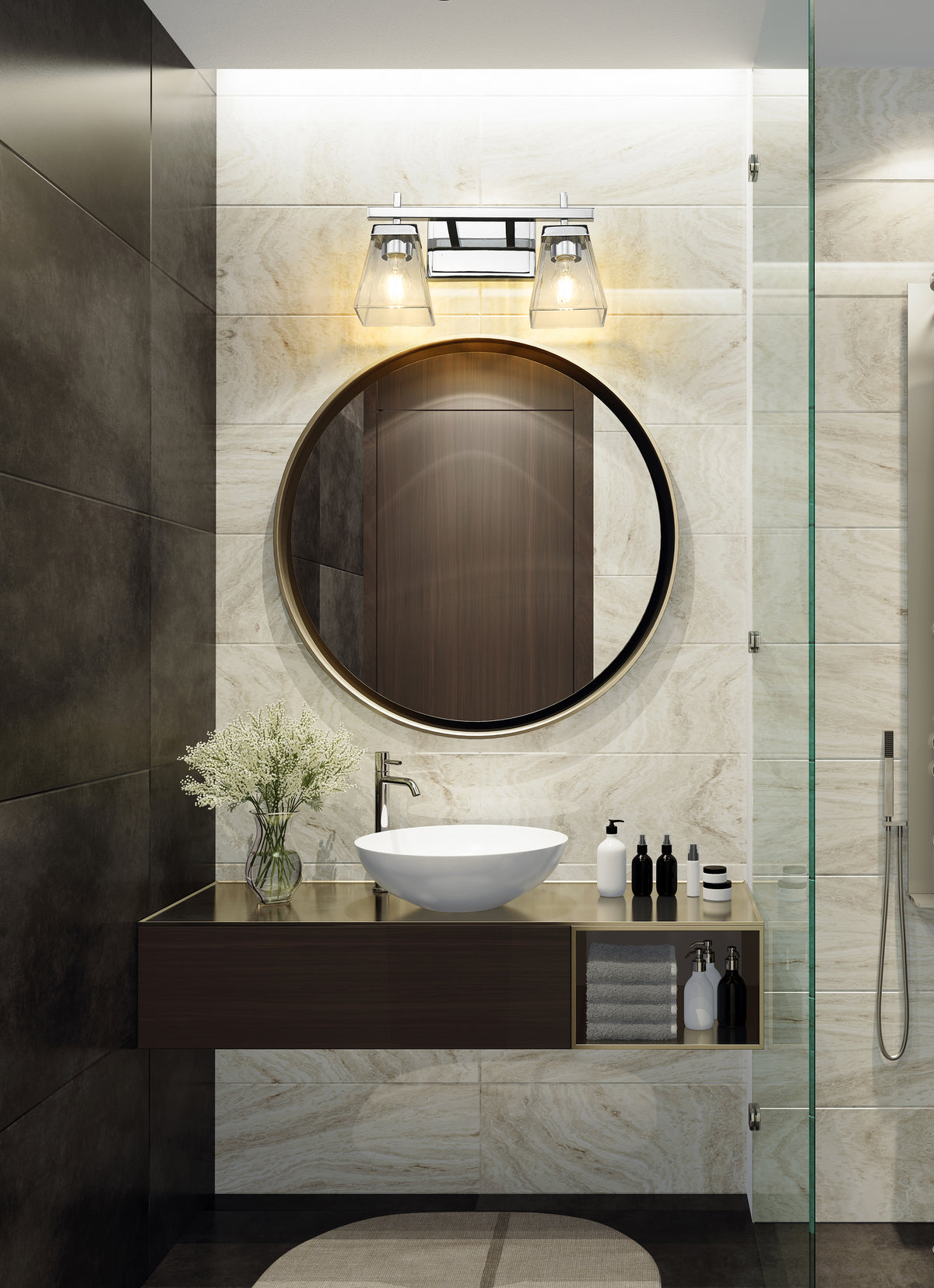 Lauren 2 Light Vanity 2 x 100W - Medium