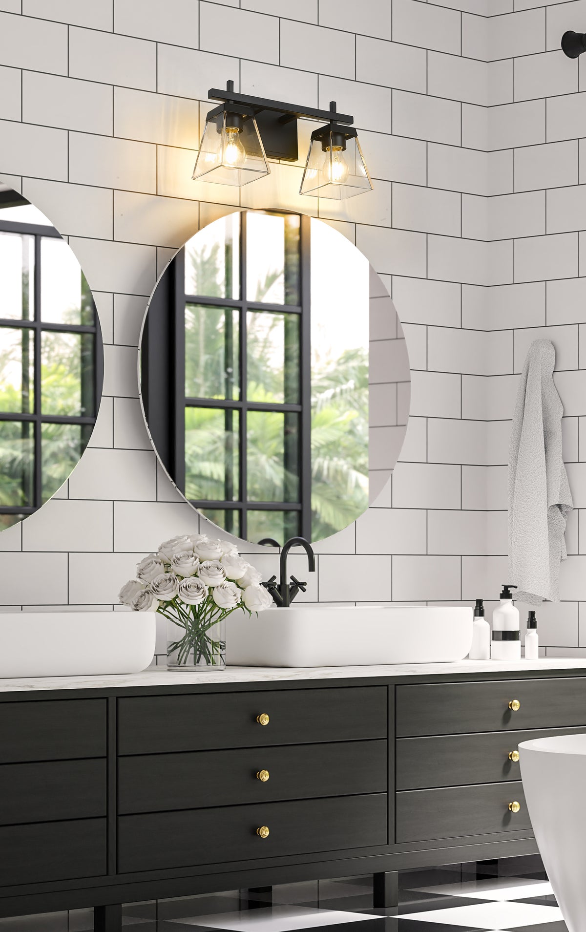 Lauren 2 Light Vanity 2 x 100W - Medium