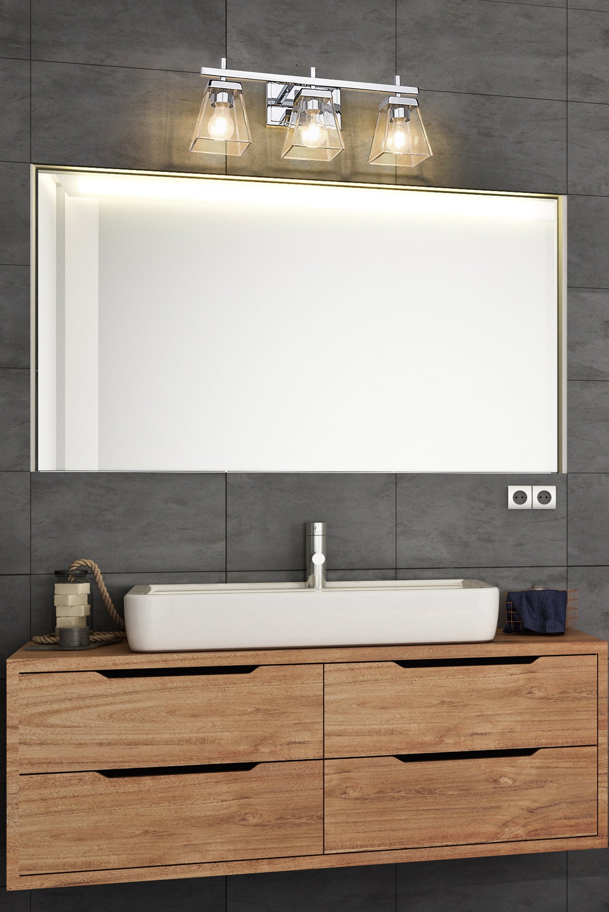 Lauren 3 Light Vanity 3 x 100W - Medium