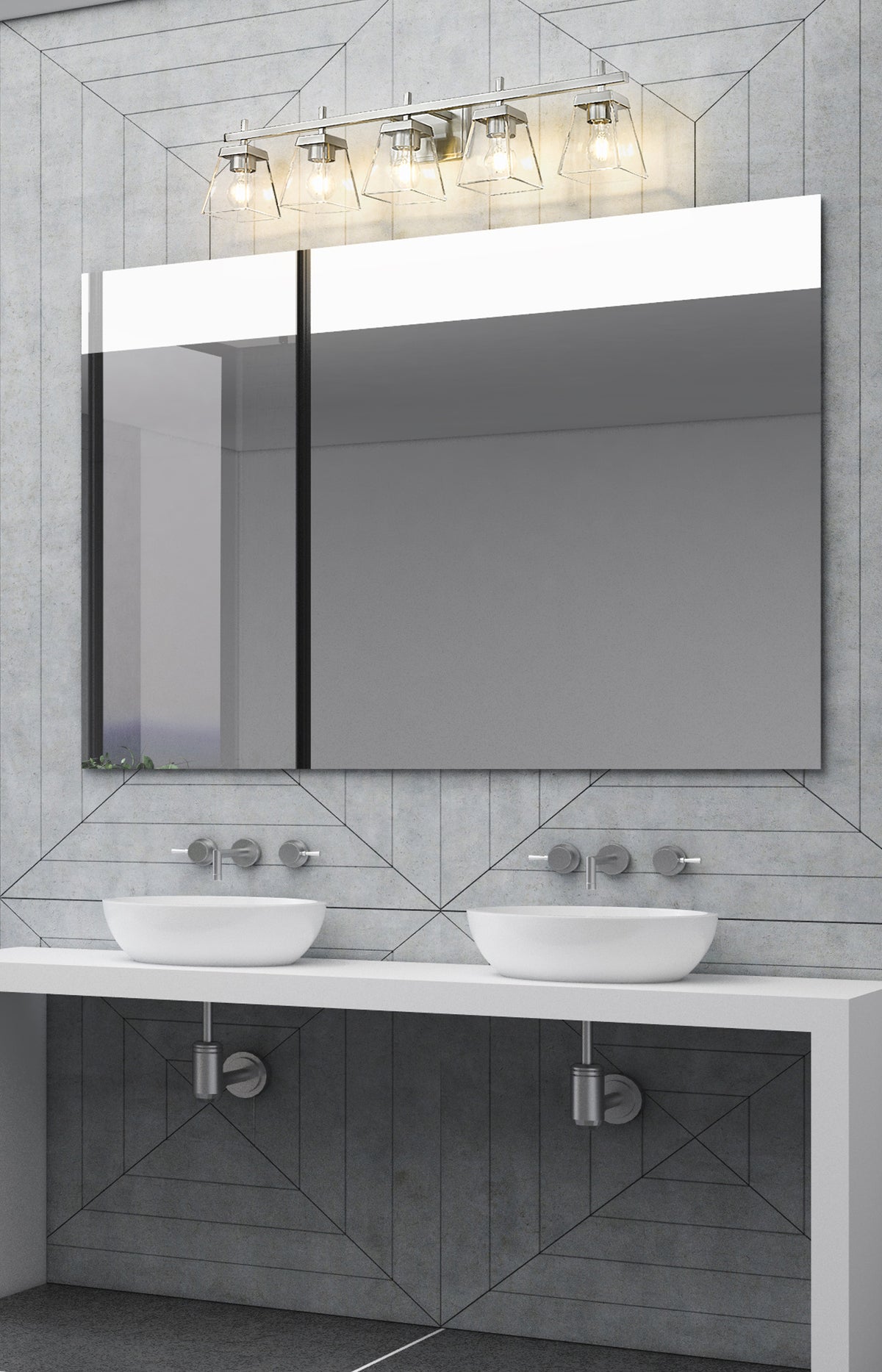 Lauren 5 Light Vanity 5 x 100W - Medium