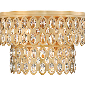 Dealey 9 Light Flush Mount 9 x 60W - Candelabra