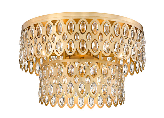 Dealey 9 Light Flush Mount 9 x 60W - Candelabra