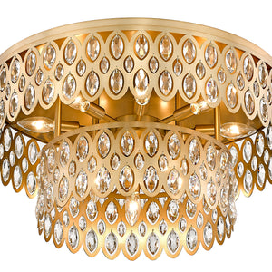 Dealey 12 Light Flush Mount 12 x 60W - Candelabra