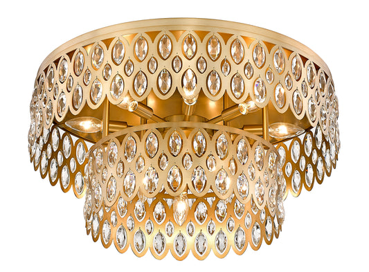 Dealey 12 Light Flush Mount 12 x 60W - Candelabra